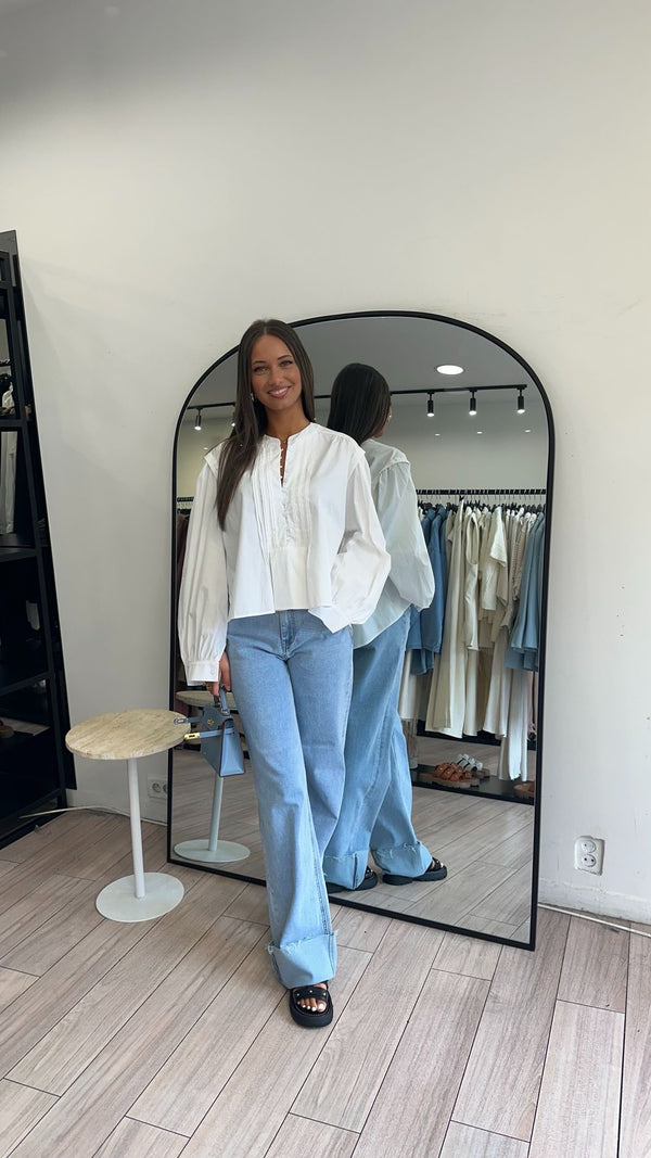 Blouse Fanny blanche