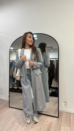 long blazer Milana gris