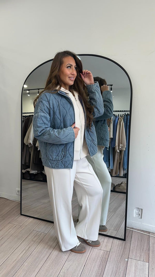 veste jeans style bombers