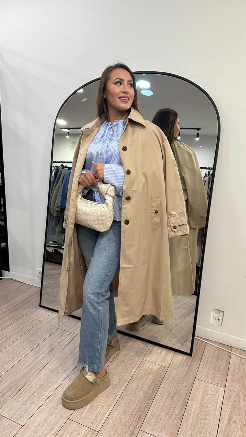 trench Agathe camel