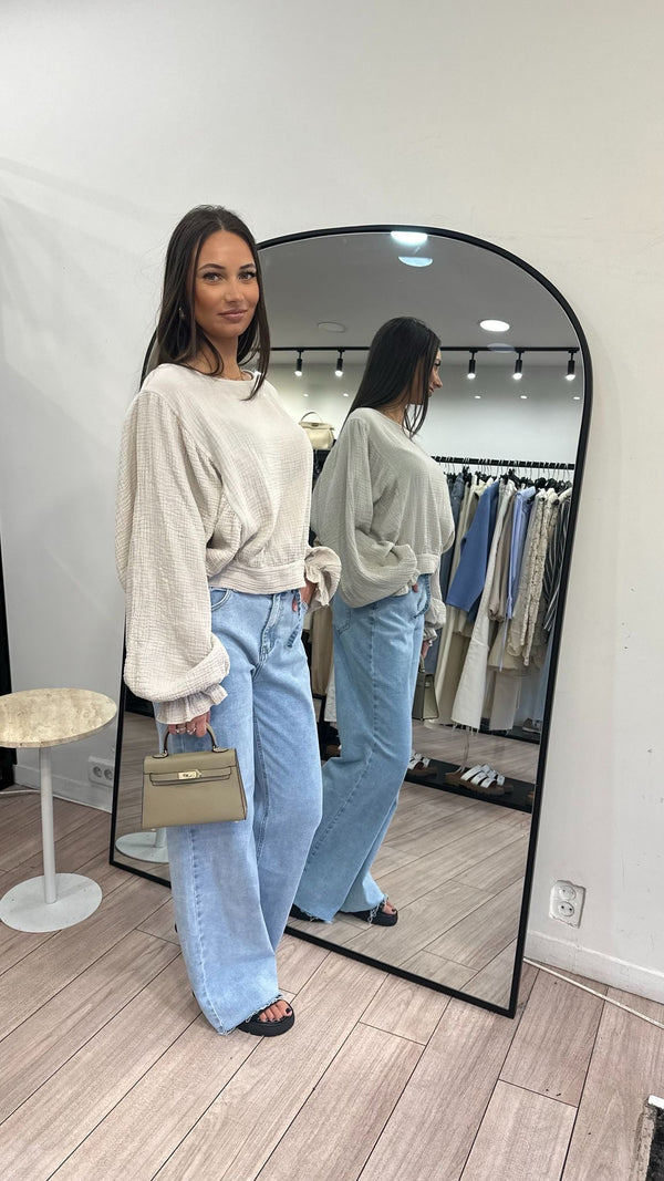 Top Elena beige