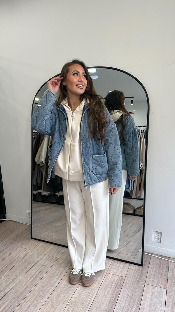 veste jeans style bombers