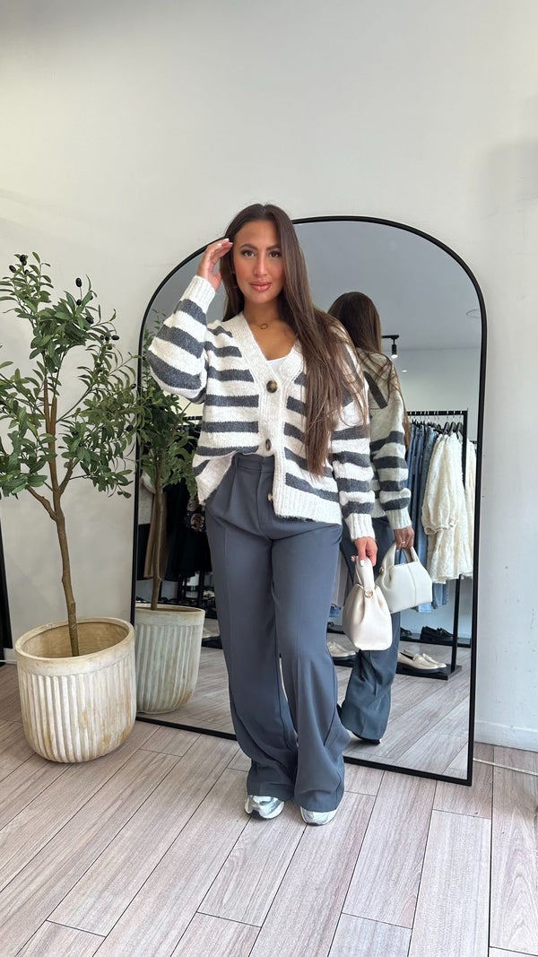 Pantalon gris fluide