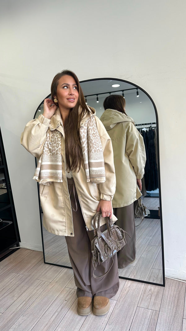 Veste dona beige