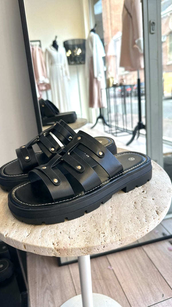 Claquettes noires