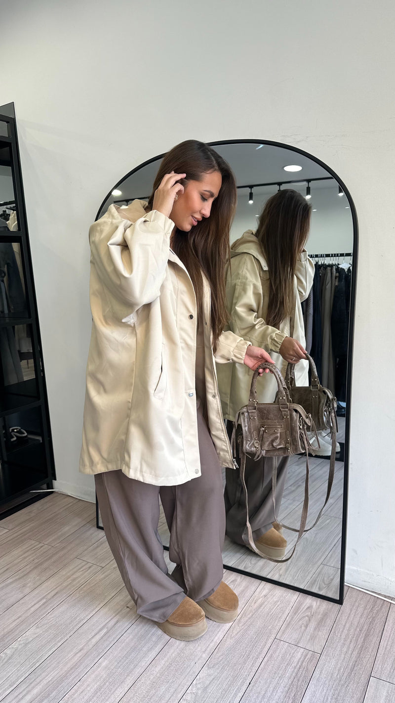 Veste dona beige