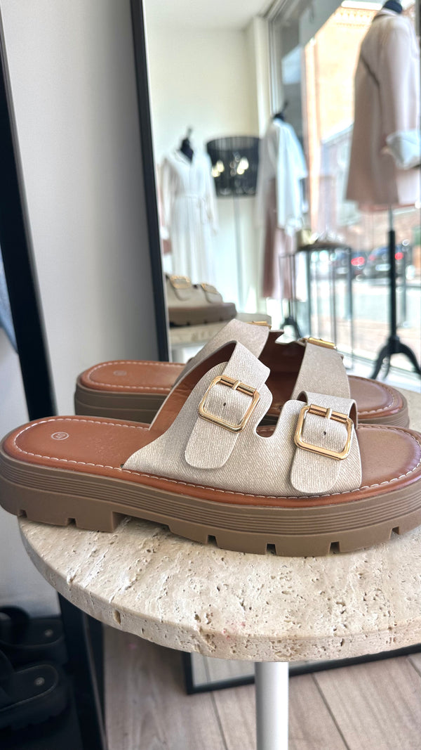 Sandales beige