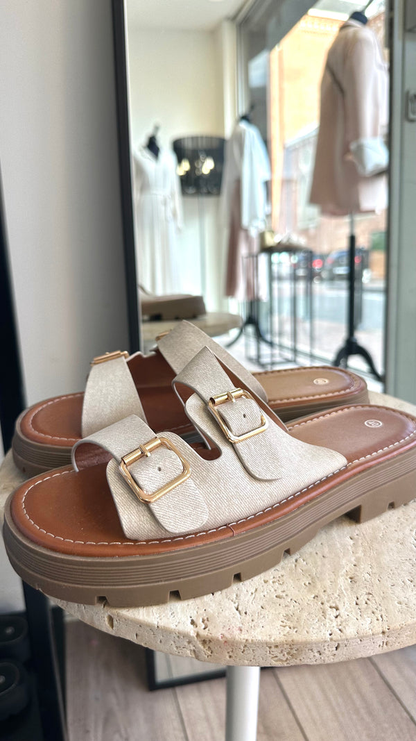 Sandales beige