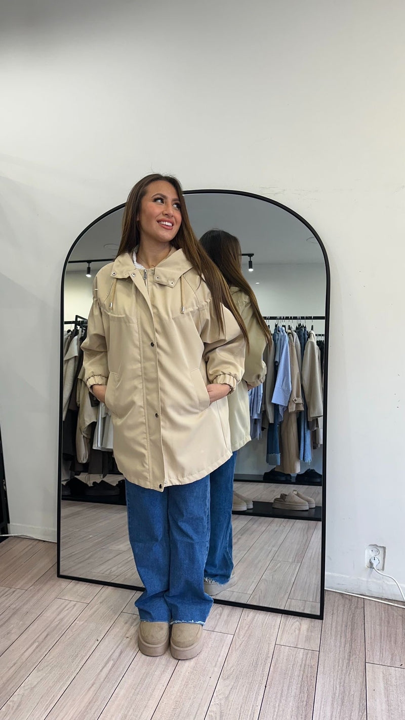 Veste dona beige